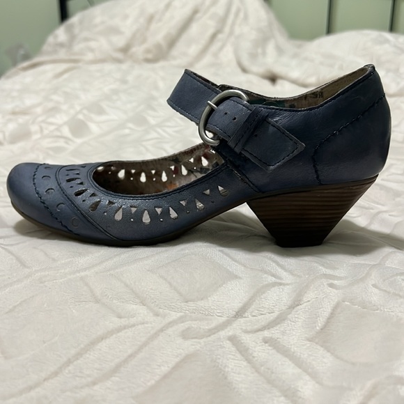 Cobalt Blue Mary Janes - Picture 7 of 12